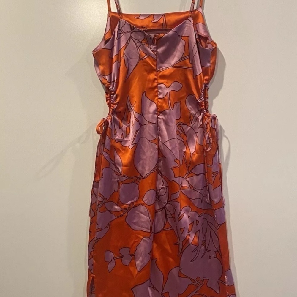 NWT Christian Lacroix Floral Tropical Print Dress Womens Medium - Picture 2 of 5